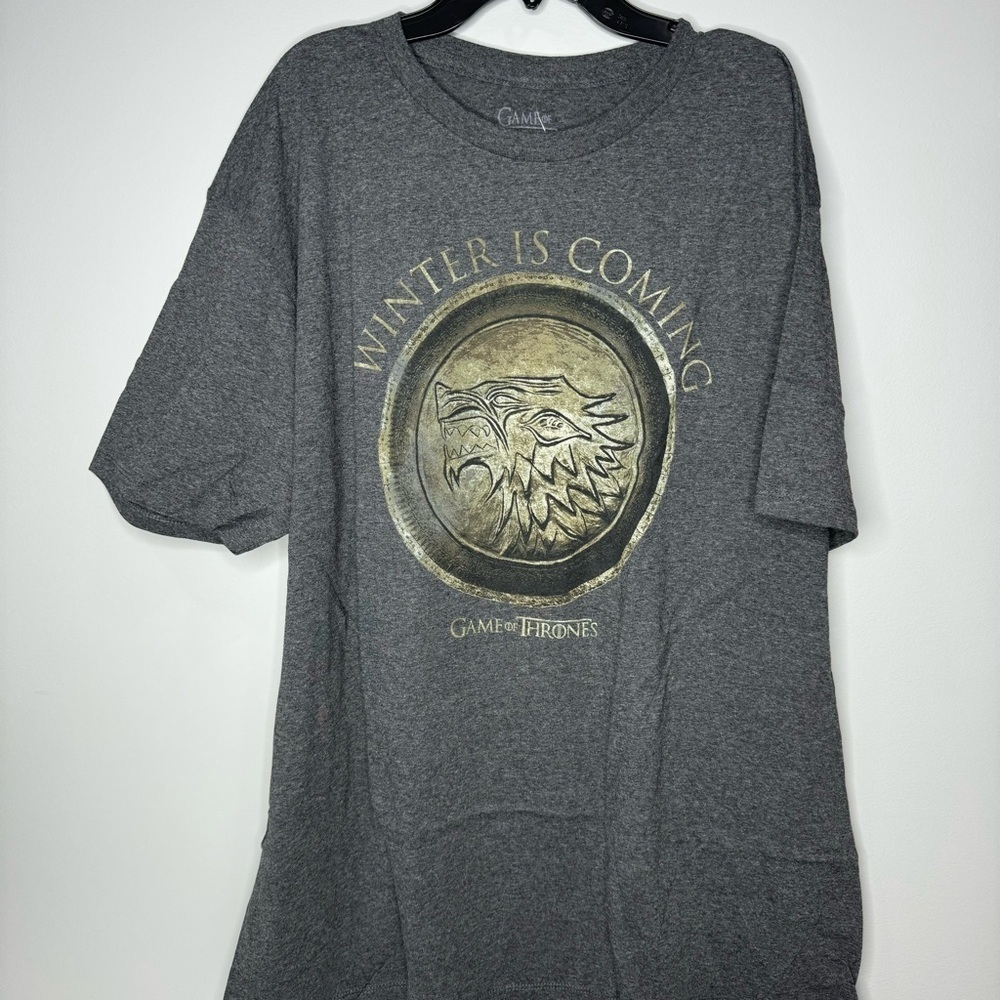 HBO Game of Thrones Winter is Coming Adult T-shirt Size 2XL